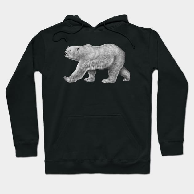 Polar Bear Hoodie by Tim Jeffs Art